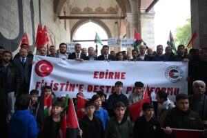 EDİRNE (AA) – Adalet Bakanı Yılmaz Tunç, Küresel Sumud Filosu'nun