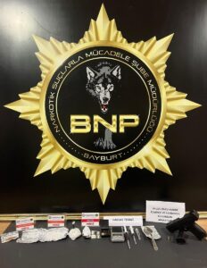 BAYBURT (AA) – Bayburt'ta düzenlenen uyuşturucu operasyonunda gözaltına alınan şüpheli