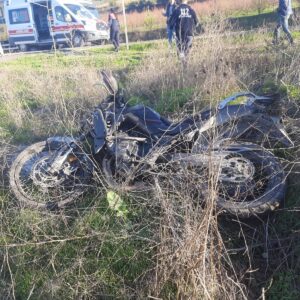 BİLECİK (AA) – Bilecik'in Osmaneli ilçesinde motosikletin devrilmesi sonucu sürücü