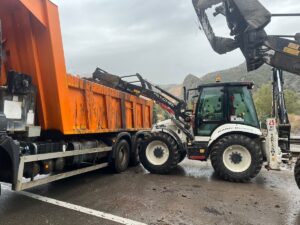 BİLECİK (AA) – Bilecik'te etkili olan şiddetli yağış nedeniyle Osmaneli