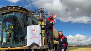 ÇANKIRI (AA) – Çankırı'nın Kızılırmak ilçesinde törenle çeltik hasadı yapıldı.