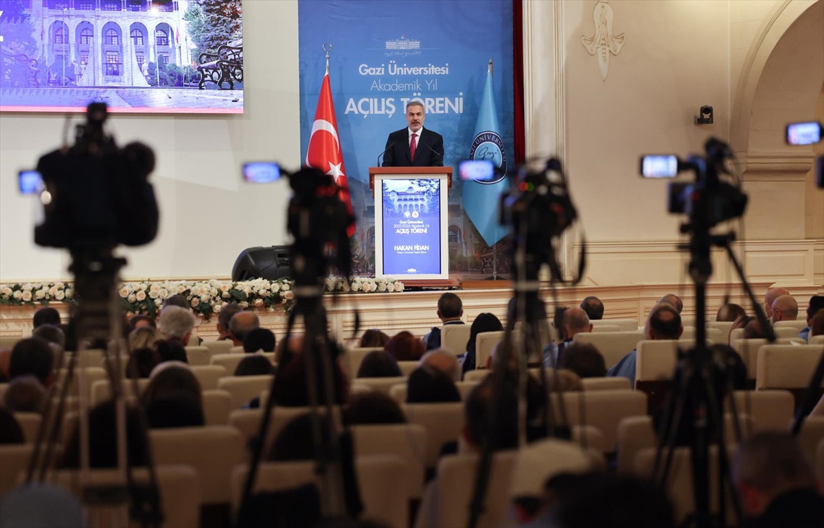 Dışişleri Bakanı Fidan, Gazi Üniversitesi 2025-2026 Akademik Yılı açılışında konuştu: