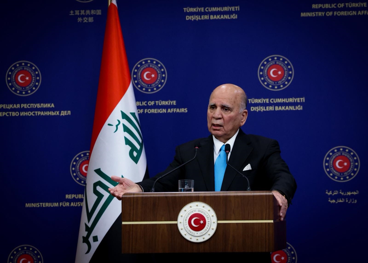 Dışişleri Bakanı Fidan, Irak Dışişleri Bakanı Hüseyin ile ortak basın toplantısında konuştu: (1)