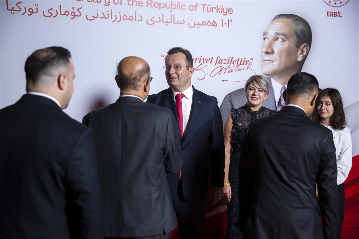 Erbil’de Türkiye Cumhuriyeti'nin 102. yılı dolayısıyla resepsiyon düzenlendi