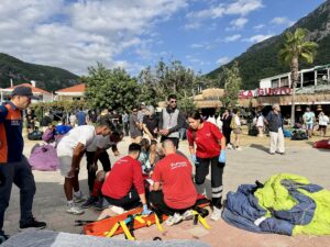 MUĞLA (AA) – Muğla'nın Fethiye ilçesinde iniş sırasında çarpışan iki