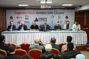 İSTANBUL (AA) – İstanbul'da, İsrail'in Gazze'deki katliamlarına ve devam eden