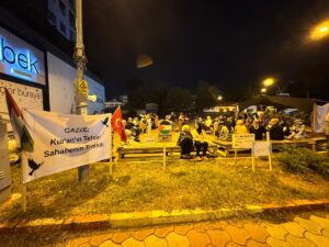 HATAY (AA) – Hatay'da, İsrail ablukasını kırmak ve insani yardım