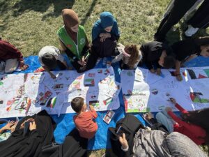IĞDIR (AA) – Iğdır'da çocukların temsili olarak yaptığı Küresel Sumud