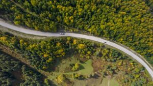 KASTAMONU (AA) – Kastamonu'da sonbaharın renkleri havadan görüntülendi. Karadeniz sahilindeki