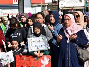 KIRIKKALE (AA) – Kırıkkale'de, İsrail'in Gazze'ye yönelik saldırıları protesto edilerek,