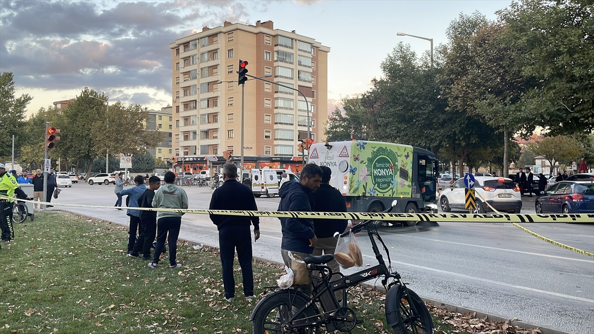Konya'da sulama tankerinin çarptığı bisikletli hayatını kaybetti