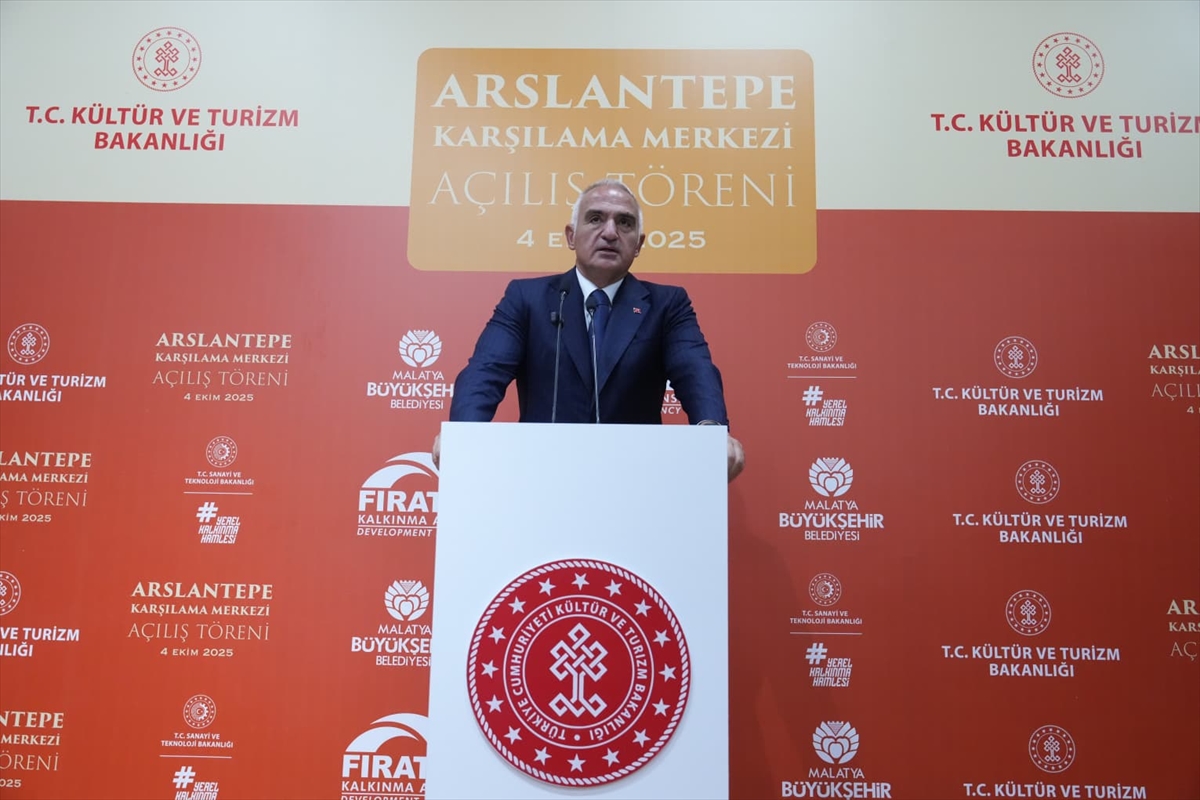 Kültür ve Turizm Bakanı Ersoy, Arslantepe Karşılama Merkezi'nin açılışında konuştu: