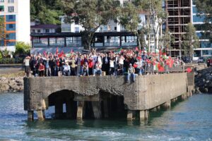 ARTVİN (AA) – Artvin'de, Filistin ve Küresel Sumud Filosu'na destek