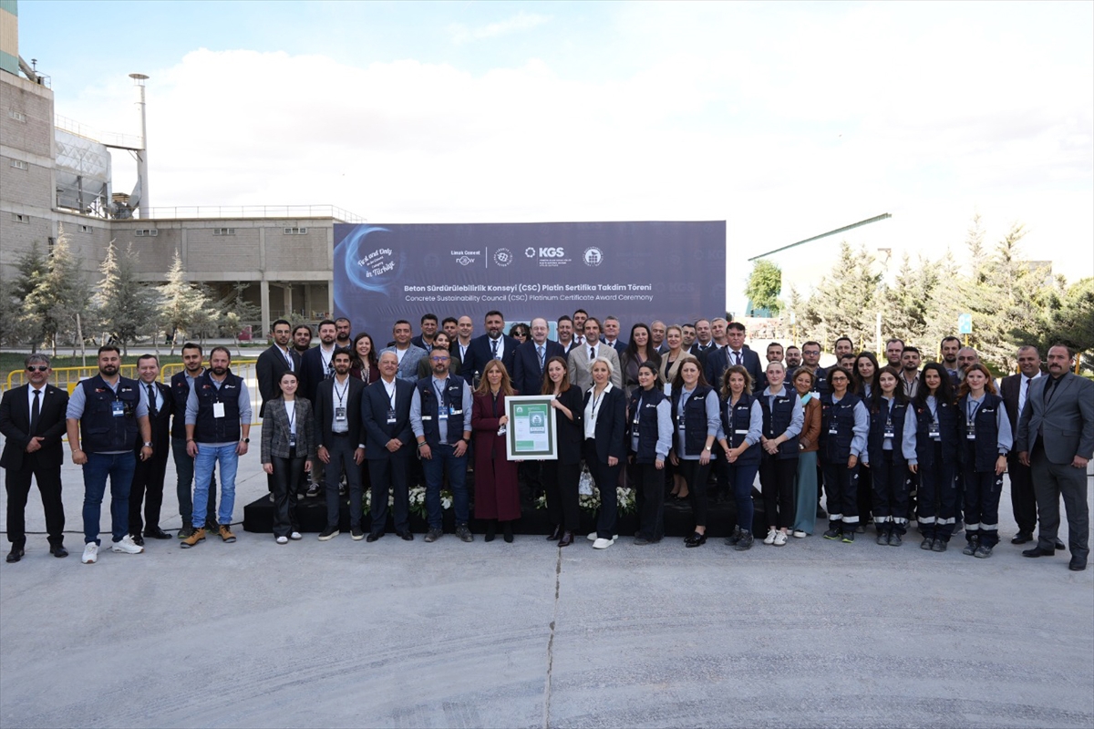Limak Çimento'nun Anka Fabrikası CSC Platinum Sertifikası aldı