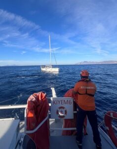 MUĞLA (AA) – Muğla'nın Milas ilçesi açıklarında sürüklenen teknedeki 2