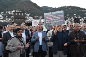 ORDU (AA) – Ordu, Giresun ve Rize'de Filistin ve Küresel