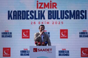 İZMİR (AA) – Saadet Partisi Genel Başkanı Mahmut Arıkan, İzmir’de