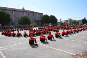 SAMSUN (AA) – Samsun'un İlkadım ilçesinde lise öğrencileri, "Gazze" koreografisi