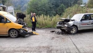 SAMSUN (AA) – Samsun'un Salıpazarı ilçesinde hafif ticari araç ile