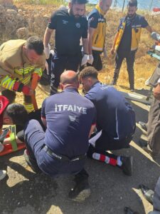 ŞIRNAK (AA) – Şırnak'ın Cizre ilçesinde meydana gelen trafik kazasında