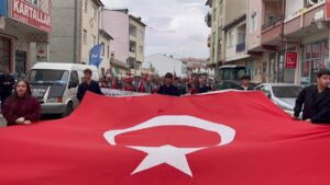 SİVAS (AA) – Sivas'ın Akıncılar ilçesinde İsrail'in Gazze'ye yönelik saldırılarını