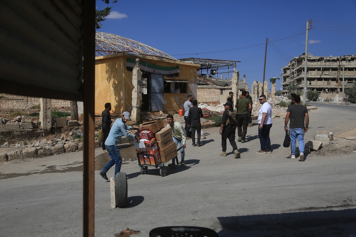 Suriye'nin Halep kentindeki çatışmalar sırasında siviller korku dolu anlar yaşadı