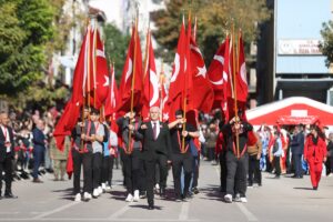 EDİRNE (AA) – Edirne, Kırklareli ve Tekirdağ'da Cumhuriyet'in 102'nci yıl