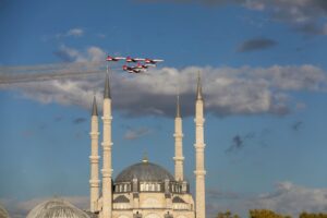 EDİRNE (AA) – Türk Hava Kuvvetlerinin akrobasi timi Türk Yıldızları,