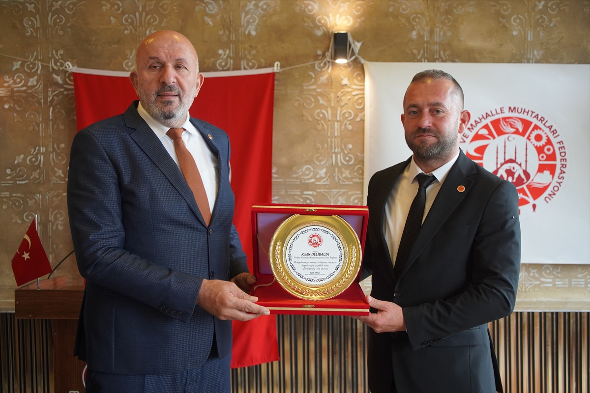 Türkiye Muhtarlar Konfederasyonu Genel Başkanı Kadir Delibalta, Edirne'de muhtarlarla buluştu: