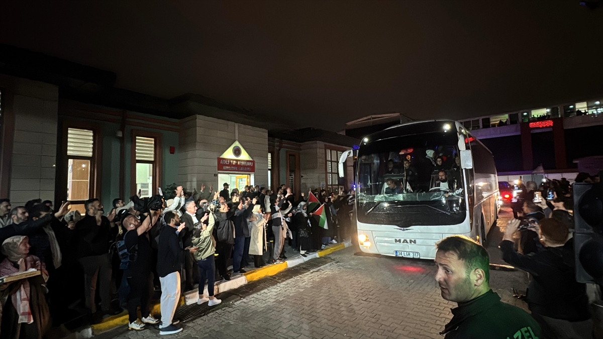 Türkiye'ye dönüşleri sağlanan Küresel Sumud Filosu aktivistleri Adli Tıp Kurumunda