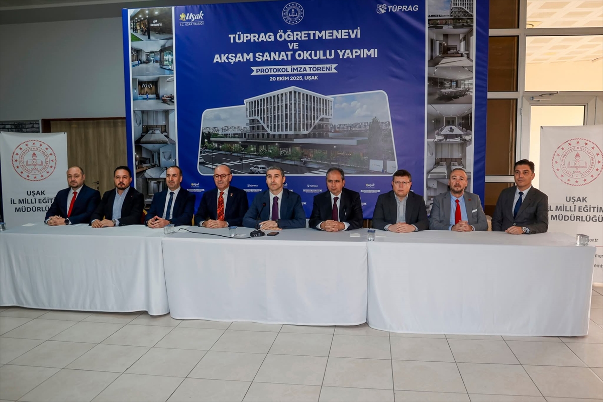 Uşak'ta TÜPRAG Öğretmenevi ve Akşam Sanat Okulu yapımı protokolü imzalandı