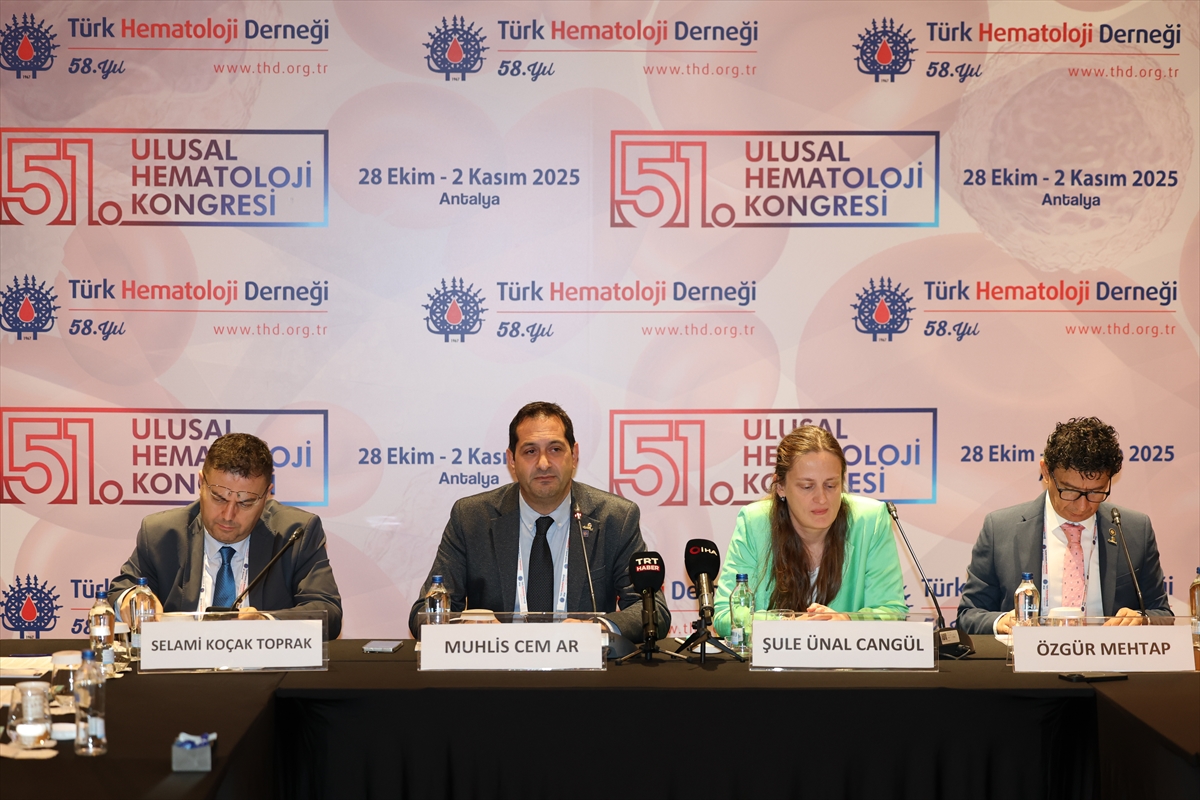 ANTALYA (AA) – Türk Hematoloji Derneği tarafından düzenlenen 51. Ulusal