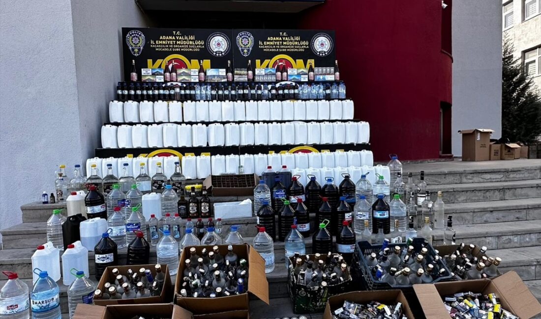 ADANA (AA) – Adana'da sahte içki üreten ve satışını yapanlara