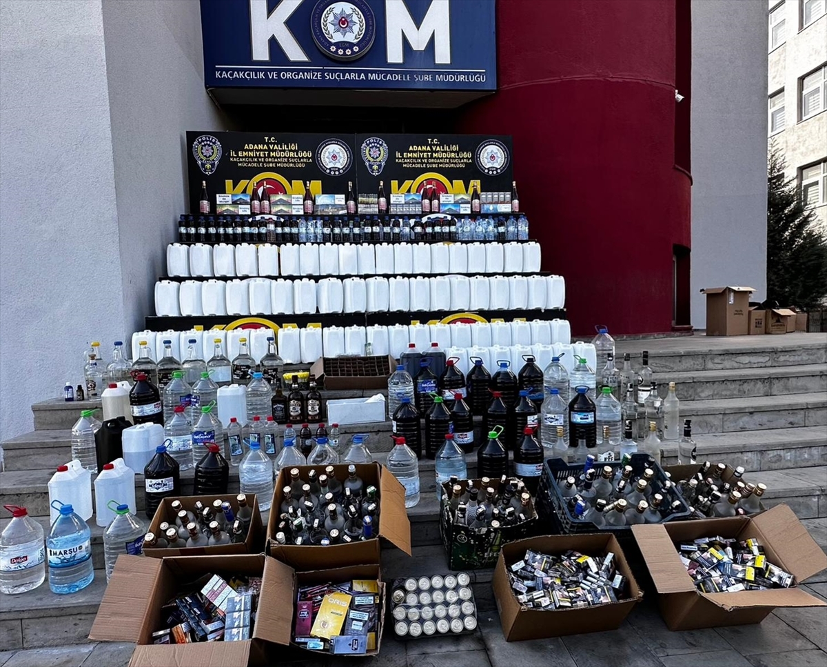 ADANA (AA) – Adana'da sahte içki üreten ve satışını yapanlara