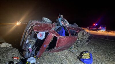 AFYONKARAHİSAR (AA) – Afyonkarahisar'ın İhsaniye ilçesinde şarampole devrilen otomobilin sürücüsü