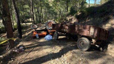 ANTALYA (AA) – Antalya'nın Serik ilçesinde traktörün altında kalan sürücü