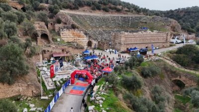 AYDIN (AA) – Aydın'da Nysa ve Akharaka antik kentleri arasında