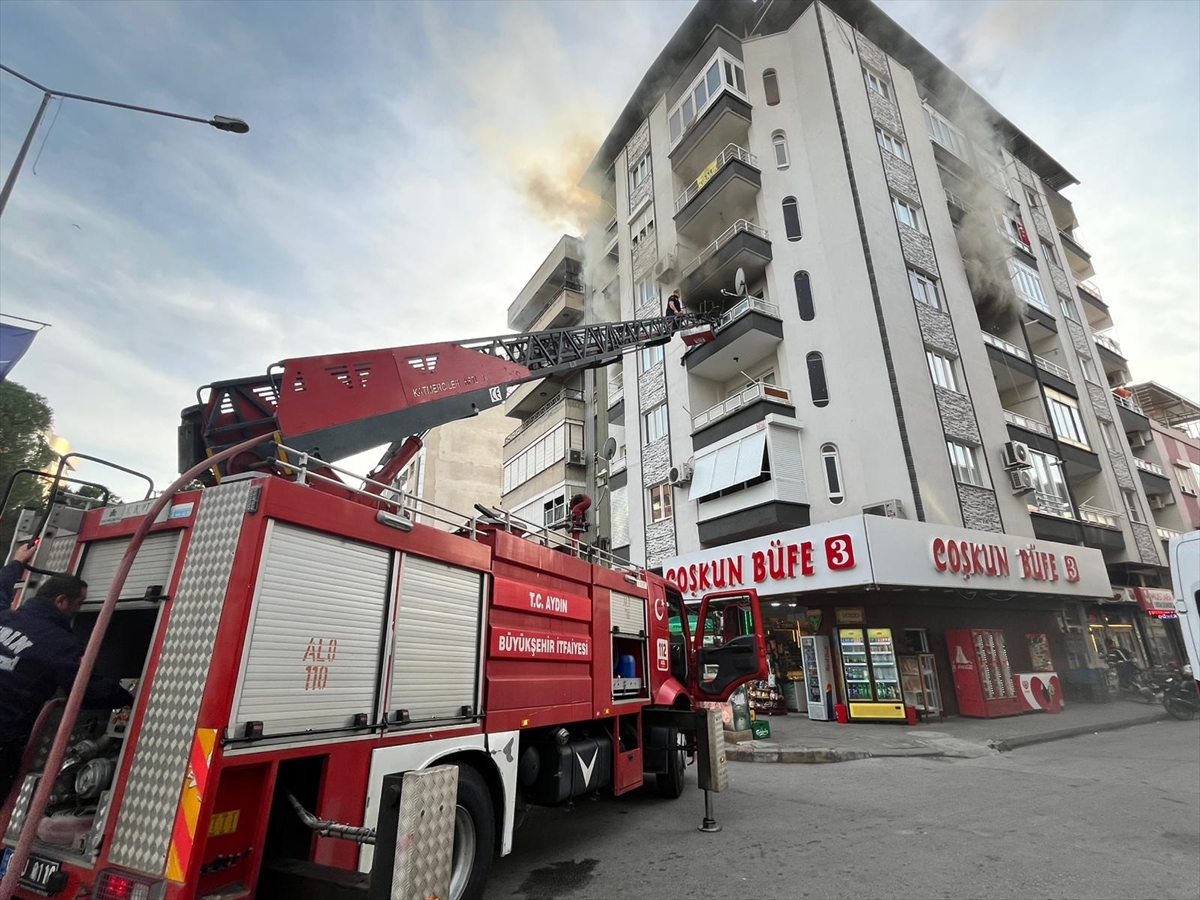 AYDIN (AA) – Aydın'ın Nazilli ilçesindeki bir apartman dairesinde çıkan