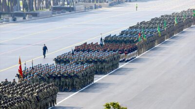 - Cumhurbaşkanı Erdoğan'ın da izlediği törende Cumhurbaşkanlığı Muhafız Alayı Tören