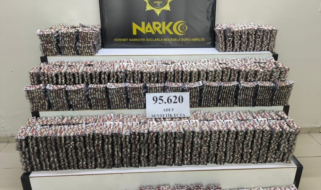 BALIKESİR (AA) – Balıkesir'in Burhaniye ilçesinde düzenlenen operasyonda 95 bin