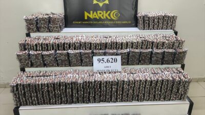 BALIKESİR (AA) – Balıkesir'in Burhaniye ilçesinde düzenlenen operasyonda 95 bin