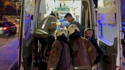 İSTANBUL (AA) – Beyoğlu'nda metro inşaatının beton dökümü sırasında iskele