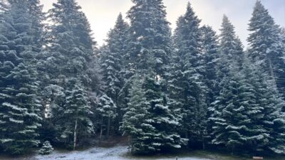 BOLU (AA) – Bolu'nun yüksek kesimlerinde kar etkili oldu. Gerede