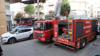 DENİZLİ (AA) – Denizli'nin Pamukkale ilçesinde bir apartmanın çatı katında