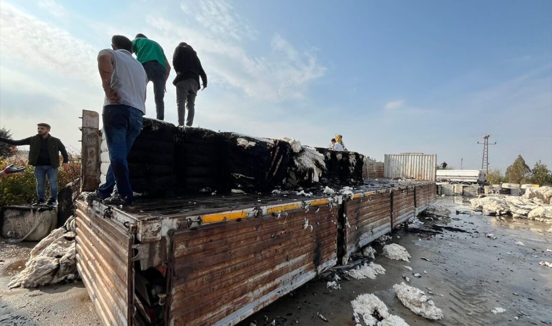 DİYARBAKIR (AA) – Diyarbakır'ın Çınar ilçesinde park halindeki tırda çıkan