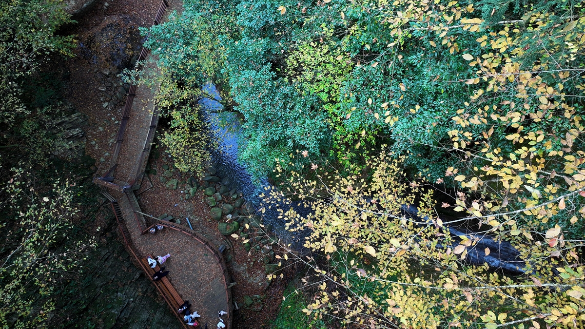 DÜZCE (AA) – Düzce'nin Akçakoca ilçesinde yer alan Aktaş Şelalesi,