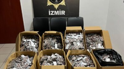 İZMİR (AA) – İzmir'de düzenlenen operasyonda 168 bin 448 uyuşturucu