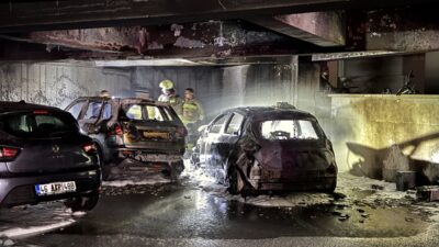 KAHRAMANMARAŞ (AA) – Kahramanmaraş'ın Onikişubat ilçesinde bir sitenin kapalı otoparkındaki