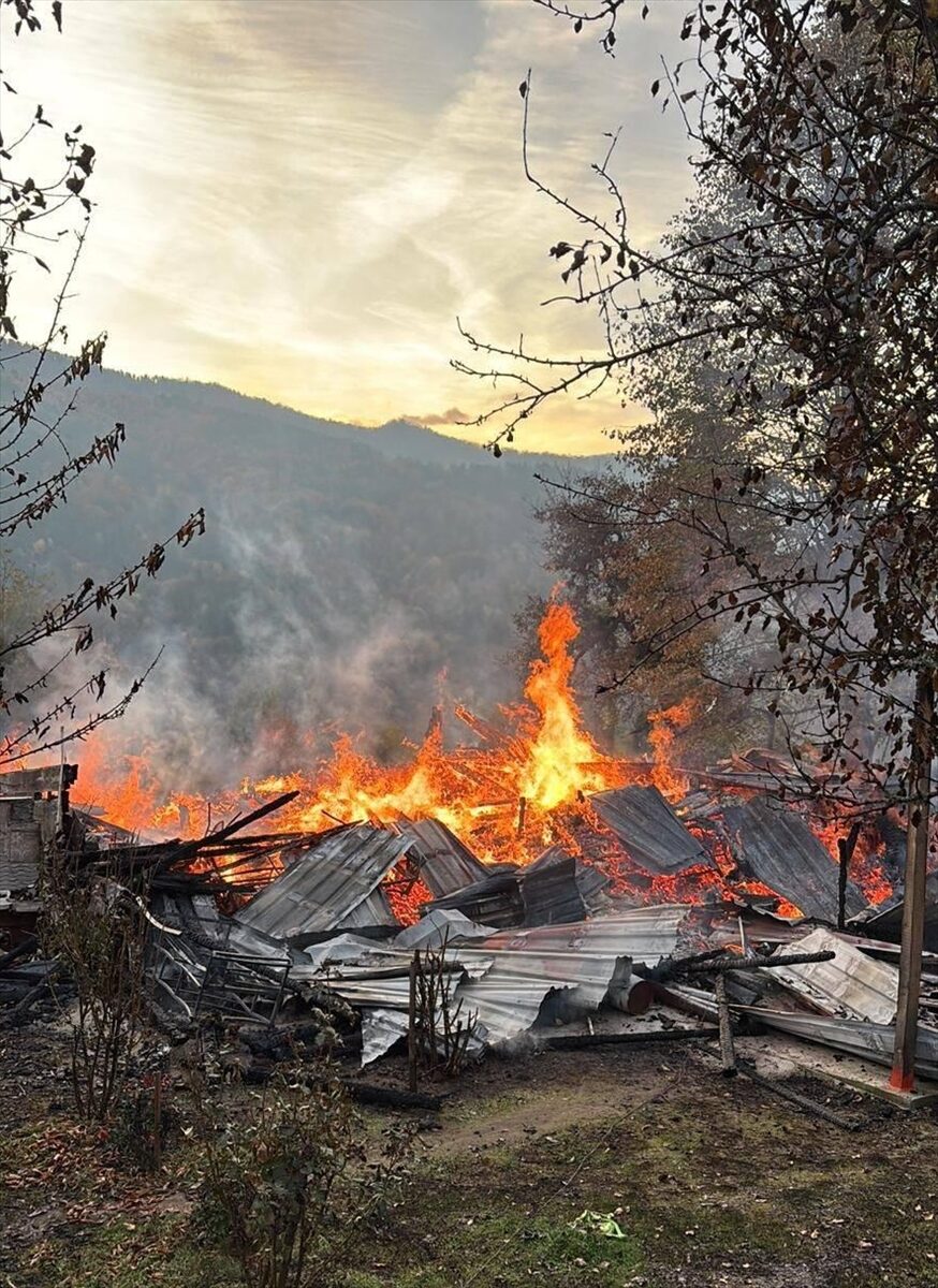 KARABÜK (AA) – Karabük'ün Yenice ilçesinde ahşap evde çıkan yangında