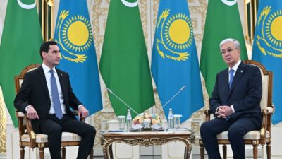 ASTANA (AA) – Kazakistan ve Türkmenistan liderleri, Afganistan üzerinden Güney